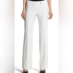 White House Black Market Women’s White Trousers - Modern Bootcut